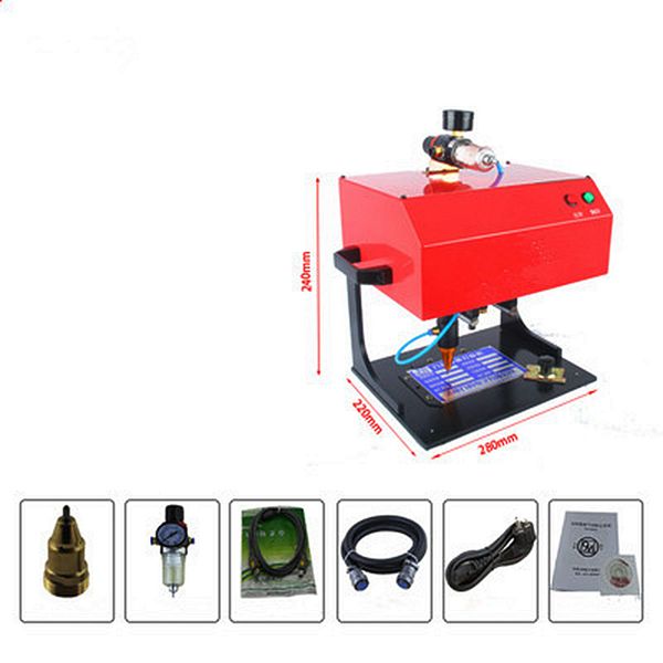 

220v/110v pneumatic marking machine electric marking machine table type nameplate metal 170*110mm