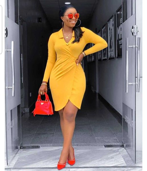 

womens designer night club dresses v neck long sleeve solid color asymmetrical female clothing autumn casual apparel, Black;gray