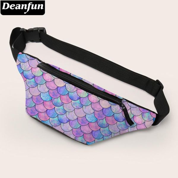 

deanfun waist bag 3d printing colorful scale fanny pack with adjustable band for outdoors 18001