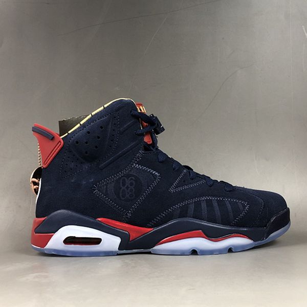 

2019 new 6 db doernbecher midnight navy blue suede basketball shoes for men 6s doernbecher sports sneakers