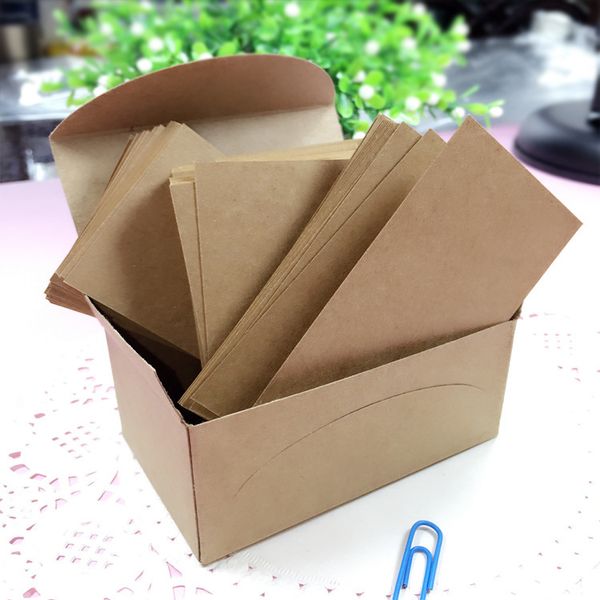 

double side word cards message card blank kraft paper business cards postcard graffiti new year diy gift post greeting cards vt1484