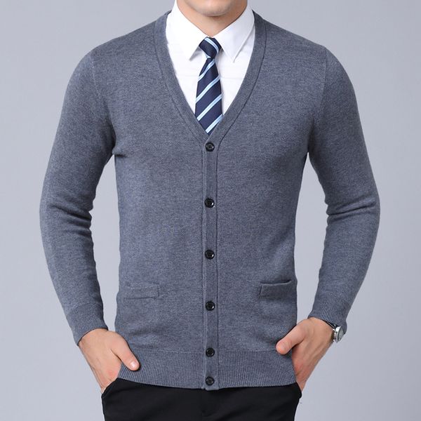 

2019 new fashion brand sweater for mens cardigan v neck slim fit jumpers knitred warm winter korean style casual mens clothes, White;black