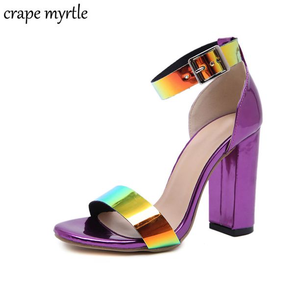 

new summer celebrity wearing ladies sandals fashion glitter sandals ankle strap open toe high heel women yma989, Black