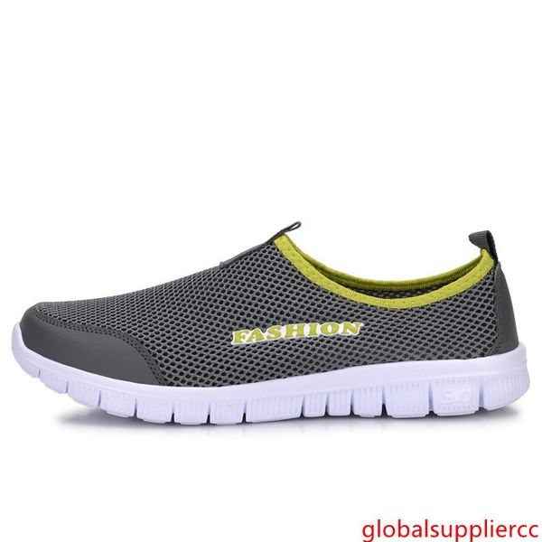 

yellow new men summer shoes sneakers mesh breathable upstream shoes breathable slip-on flats water shoes