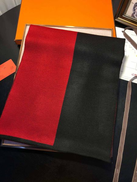 

2020 men's winter new style luxury knitted wool 180*30cm scarf, Blue;gray