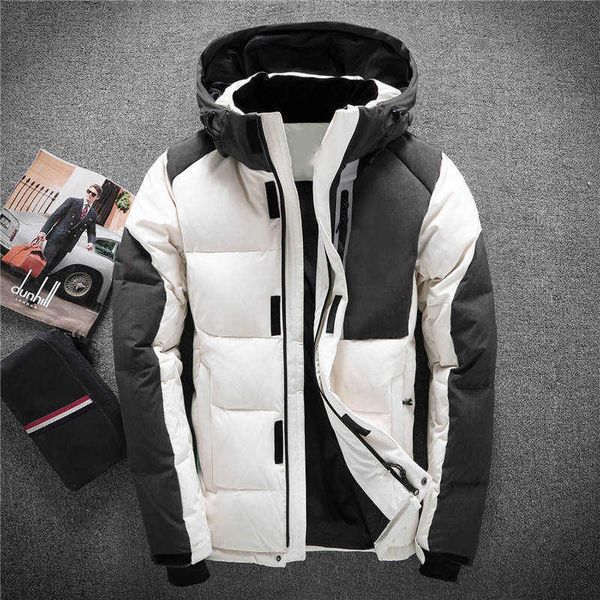 

2019 north hoodie sports down jacket face men's down jacket mid long autumn winter down jacket windproof men's clothing, Black