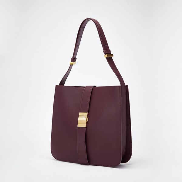 

female bag 2020 autumn new large-capacity leather handbag ock bag female fashion shoulder diagonal
