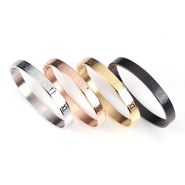 

stainless steel bracelet men's titanium steel bracelet adjustable cuff opening luxury men's luxury jewelry 2020, Black