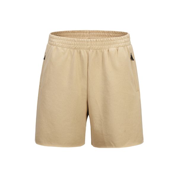 

European and American Brand Style Shorts Basic Zipper Pocket Raw Edge Solid Color Shorts Men and Women Pants INS Tide People Kanye