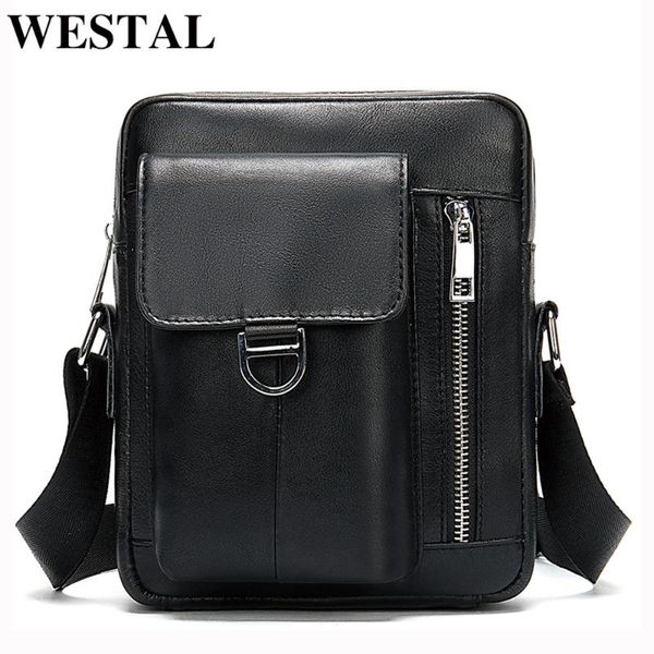 

westal messenger bag men's leather shoulder bag for men vintage designer small handbag for men genuine leather crossbody bags
