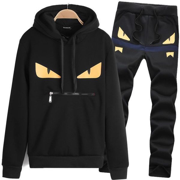 

casual designertracksuit men couple luxury track suit sport black polyester cartoon mens hoodie with long sleeve pullover clothing -3xl, Gray
