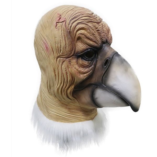 

new carnival animal costume latex hawk mask vulture costume