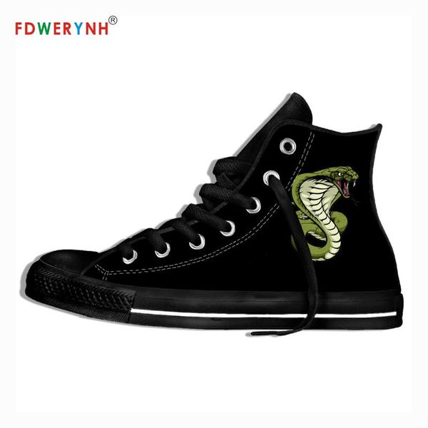 

canvas sneakers design animal snake high canvas shoes