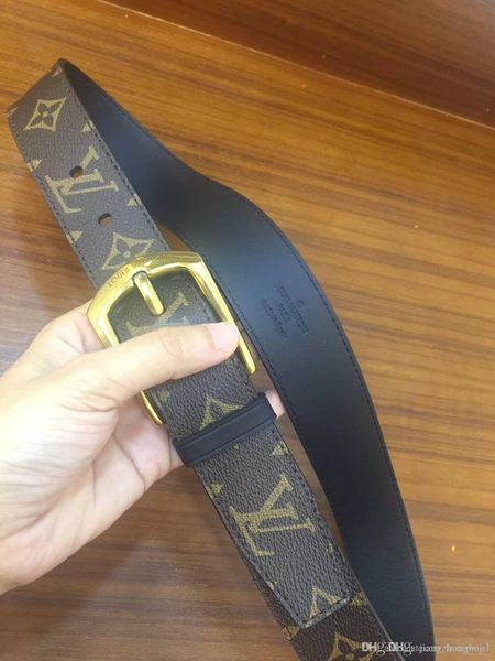 

european and american fashion new men business leisure smooth buckle leather belt discount wholesale mail, Black;brown