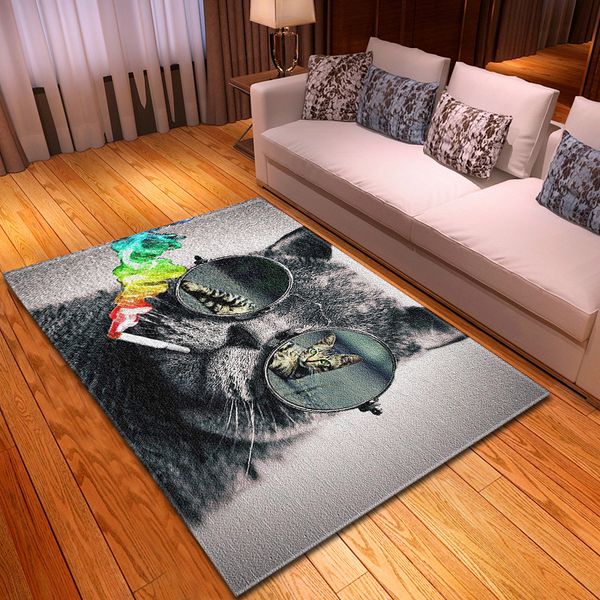 

52cartoon animal hand painted cute carpet bedroom dining room mat living room