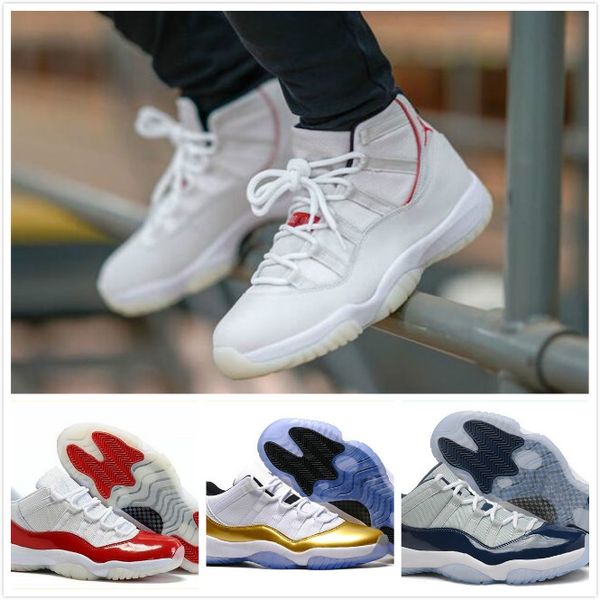 

concord high 45 11 xi 11s cap and gown prm heiress gym red chicago platinum tint space jams men basketball shoes sports sneakers, Black