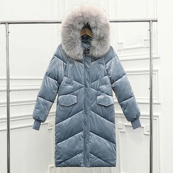 

2018 winter new thick loose loose large size down jacket in the long section cotton padded cotton women jacket women long coat, Black