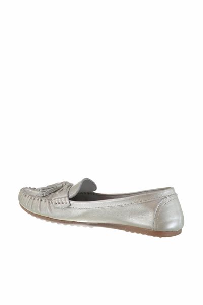 

pearl genuine leather gray women 's shoes 120130001651, Black