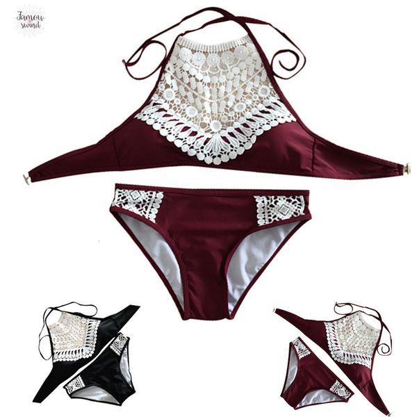 

womens swimming swimwear bikinis bikini swimsuit 2019 women sandy beach push up padded bra bikini swimsuit set beachwear, White;black