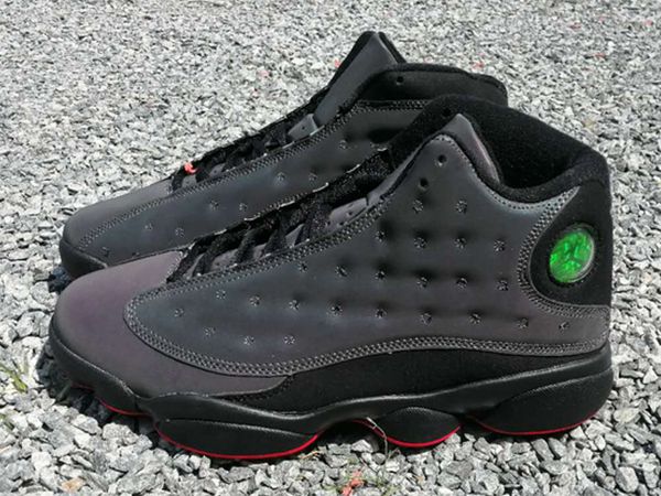 

jumpman 13 xiii 3m reflector chameleon kids basketball shoes mens trainers jumpman 13s sports sneakers, Black
