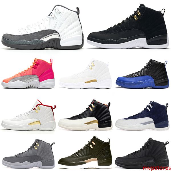 

2020 12 men basketball shoes 12s dark grey game royal reverse taxi mens trainers sports sneakers 7-13 new arrival