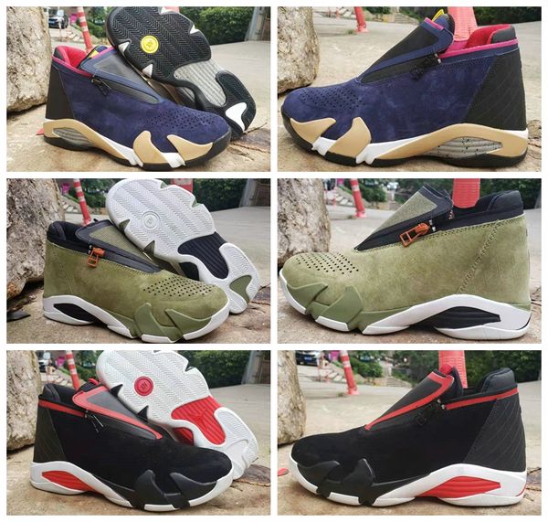 

2019 new 14 blue green black red mens basketball shoes 14s sports sneakers trainers designer zipper basket ball des chaussures boys zapatos