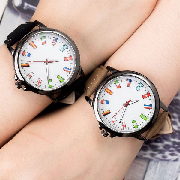 

jbrl sport watch women watches flag wristwatch for female simple wrist quartz watch ladies clock gift for girls, Slivery;brown