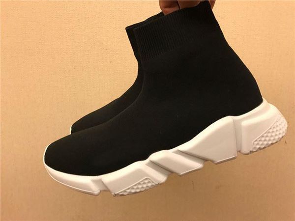 

new luxury sock shoes casual shoe speed trainer sneakers speed trainer sock race runners black shoes men and women shoesl14