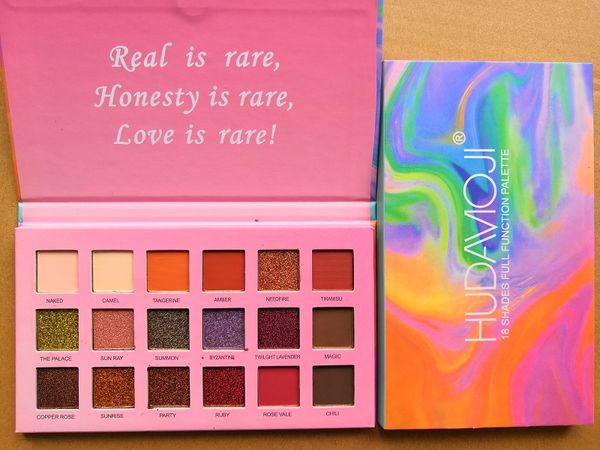 

New brand makeup moji 18 color eye hadow palette himmer matte eye hadow make up palette natural eye co metic