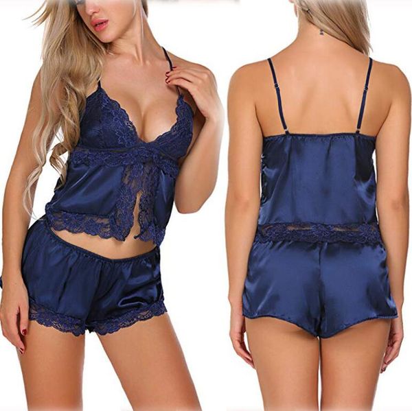 

european and american new style lace sling split hollow charm home service fun suit female y10201, Black;red