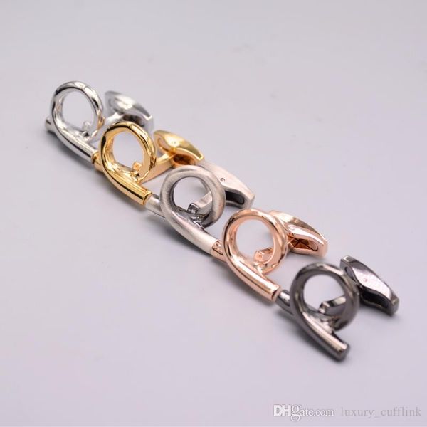 

the letter flgm metal cufflinks fashion sleeve nail men cuff link french cuff 4 color luxury cufflink 1 pair, Silver