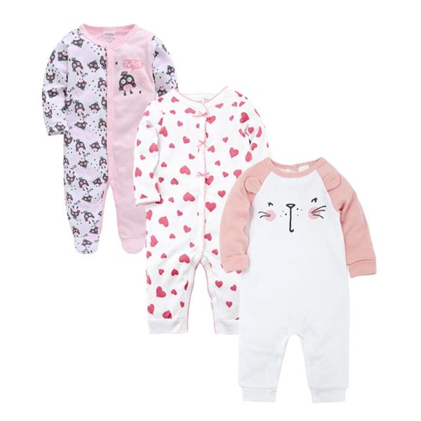 

детский комбинезон наряд мультфильм хлопок roupa de 3шт полный рукав новорожденный малыш мальчик одежда зима детская одежда, White