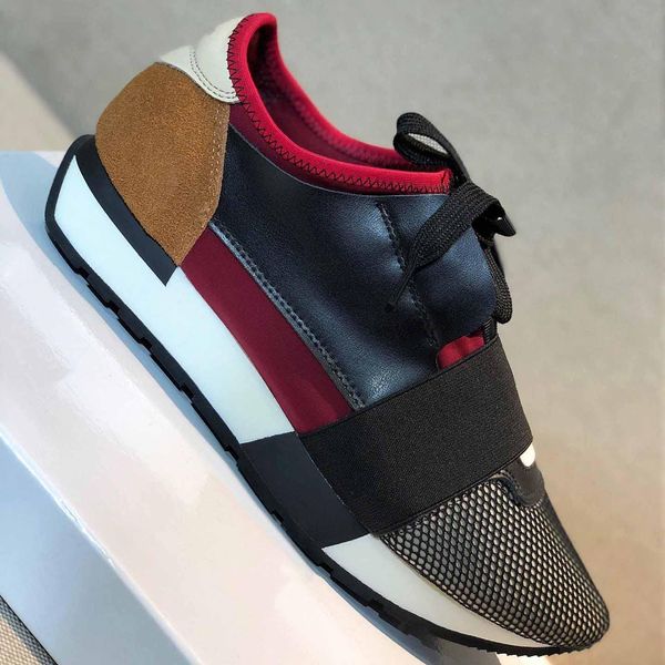 

2019 womens design sports shoes lightweight sneakers leather comfortable casual party dress fashion shoes with original box qf, Black