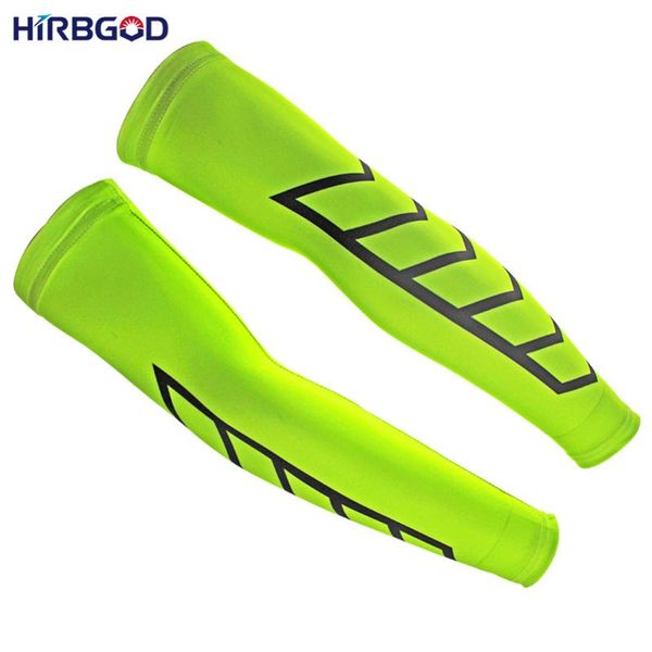 

hirbgod fancy cycling arm sleeves yellow breathable anti uv outdoor protection cycling arm cover women, xt112, Black;gray
