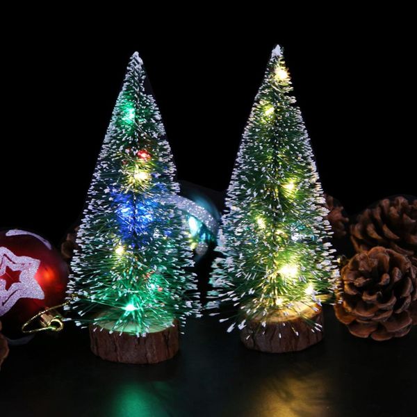 

mini christmas tree with wood base diy crafts home table decor festive ornaments sell