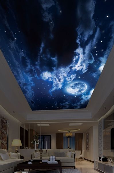 

p wallpaper living room bedroom ktv ceiling murals wallpaper blue sky ceiling