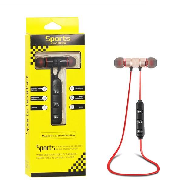 

Wirele bluetooth headphone neckband port earphone with mic univer al for iphone am ung martphone with retail package