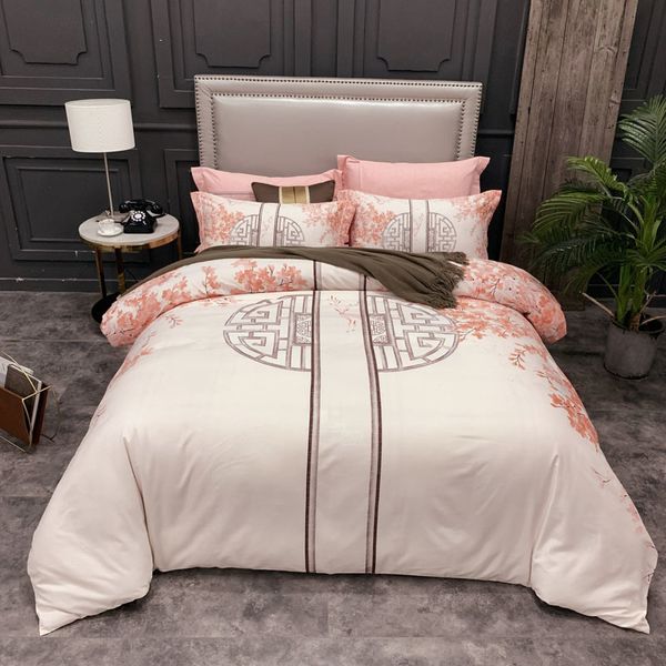 Chinoiserie Vintage Style Bedding Set Queen King Size Duvet Cover