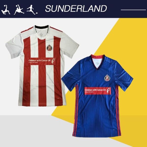 

2019 sunderland a.f.c. soccer jersey 2019 2020 borini grabban mika defoe soccer jerseys sunderland home red blue football shirts uniforms, Black;yellow