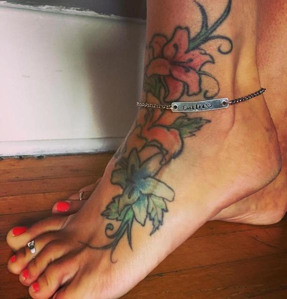 

custom name anklet personality leg chain female ankle gold silver letter anklet stainless steel beach jewelry bridesmaid gift, Red;blue