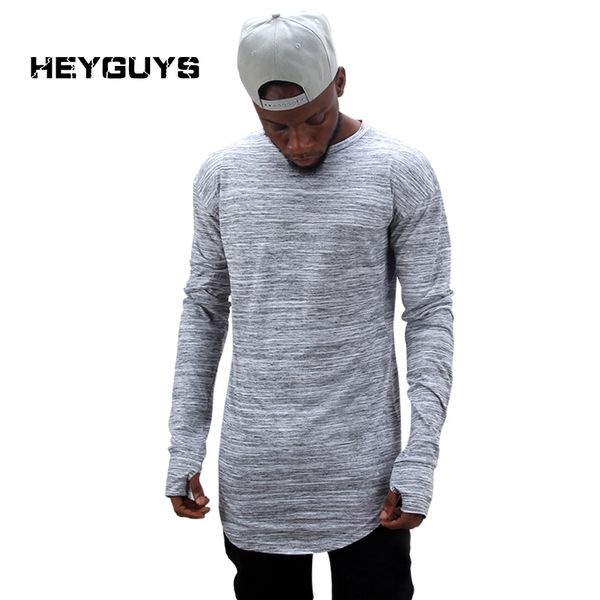 

Heyguys 2017 Extend Hip Hop Street T -Shirt Wholesale Fashion Brand T Shirts Men Summer Long Sleeve Oversize Design Hold Hand