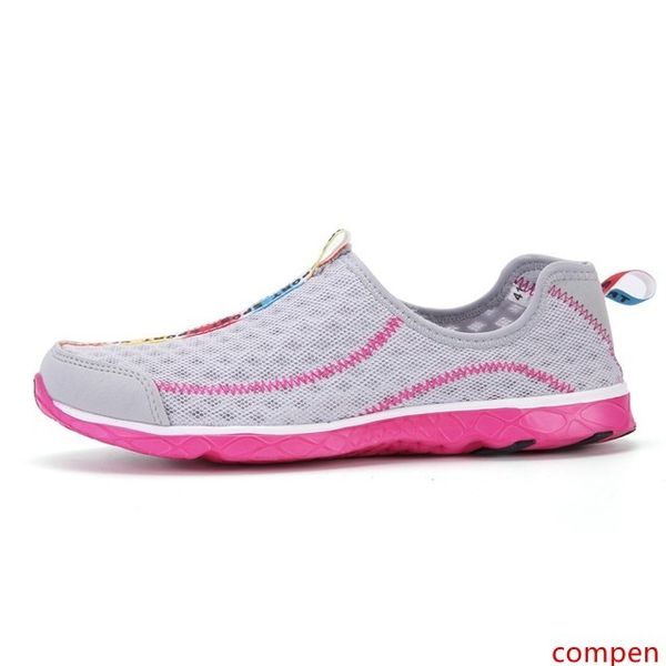 

beige summer men aqua shoes mesh breathable outdoor sport beach shoes surf exercise light flats water skin shoes plus size