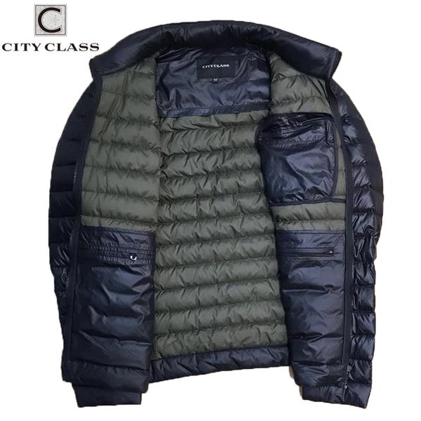 

9898 autumn fashion duck down jacket coat lightweight soft windproof for male 9034, Black