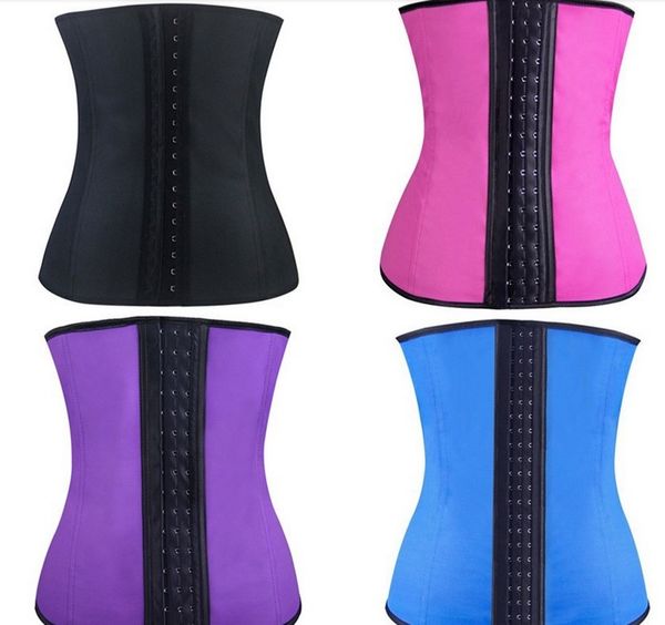 

latex waist trainer cincher corset latex corset xs-8xl, Black;white
