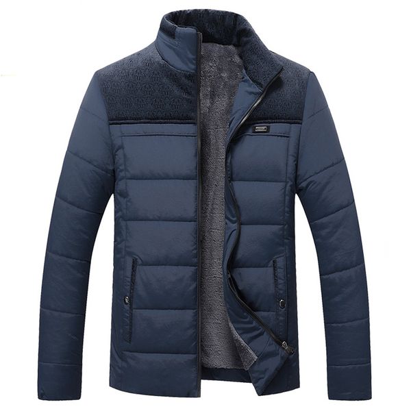 

fashion warm thick winter jacket men clothes casual stand collar winter coat men outerwear, Tan;black