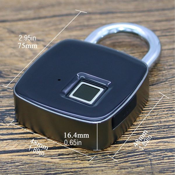 

long standby waterproof electronic wireless fingerprint padlock suitcase student dormitory anti-theft long standby