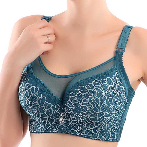

bras push up bra big size lace bralette adjusted summer style underwear for women 95d sutian lingerie 2021, Red;black