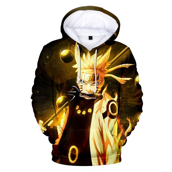 

2019 3d naruto hoodies men/women fashion hoodies streetwear winter naruto men/women, Black