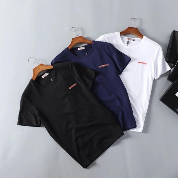 

new arrival mens womens brand t shirts fashion summer men women brand tees casual t shirt streetwear letter tees, White;black