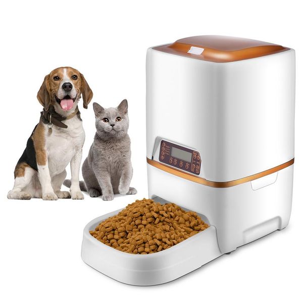 New 6l Automatic Pet Feeder Food Dispenser For Cat Dog Timer